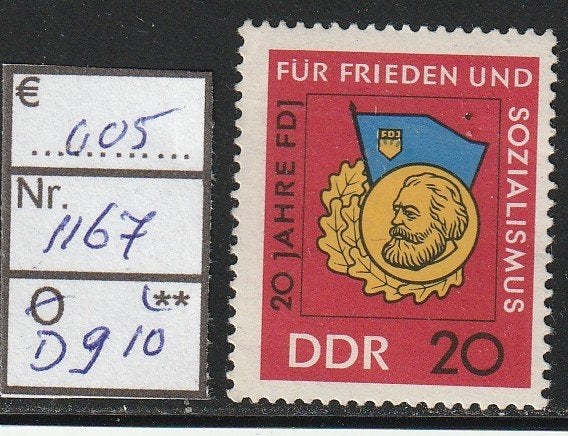 DDR FDJ Michel 1167 Nr.D910p, Verzenden, DDR, Postfris