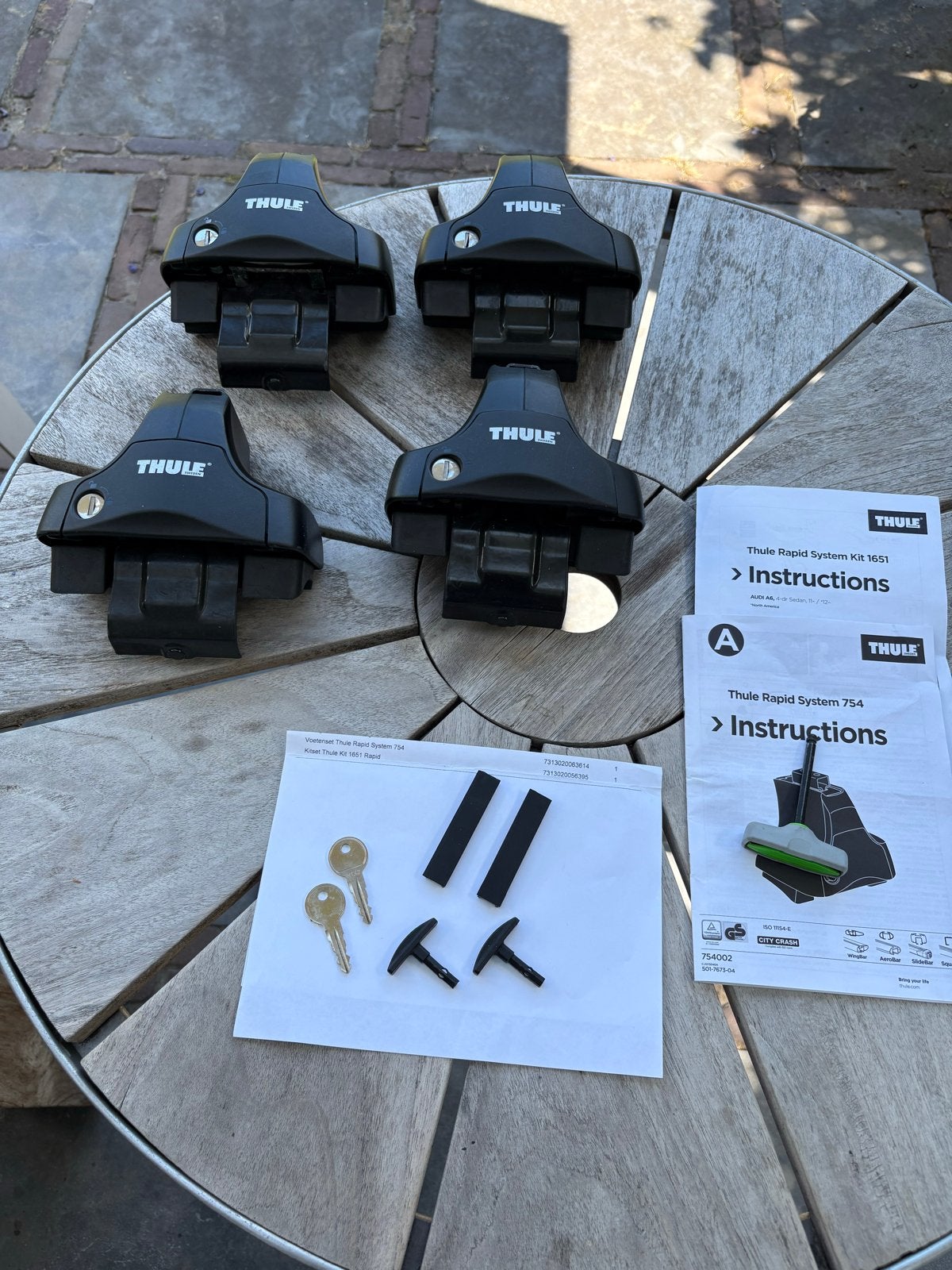 Thule Rapid System 754 dakdragerset voor Audi A6 (C7), Auto diversen, Dakdragers, Gebruikt, Ophalen of Verzenden
