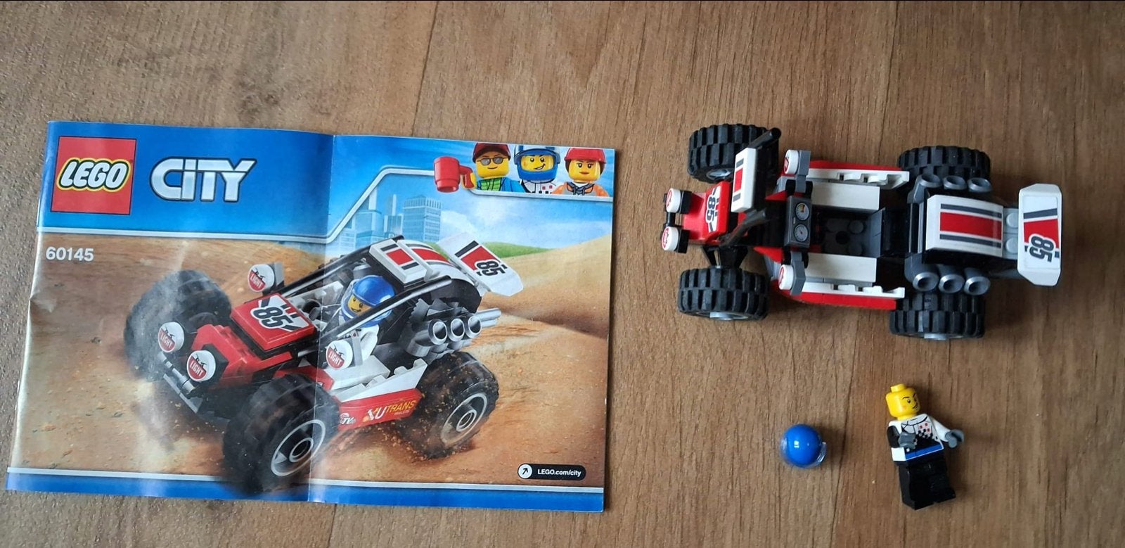 LEGO City 60145 Buggy met Minifiguur en Handleiding, Verzenden, Zo goed als nieuw, Overige merken