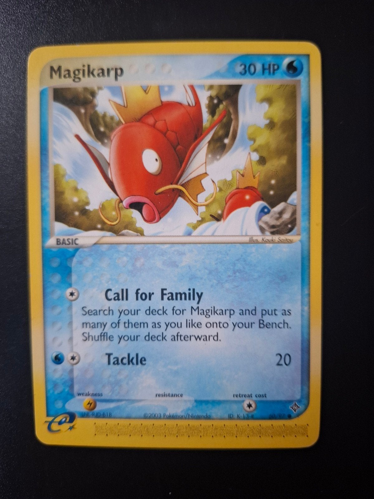 Magikarp #60 Pokemon Kaart - Dragon Type, Ophalen of Verzenden, Gebruikt, Losse kaart