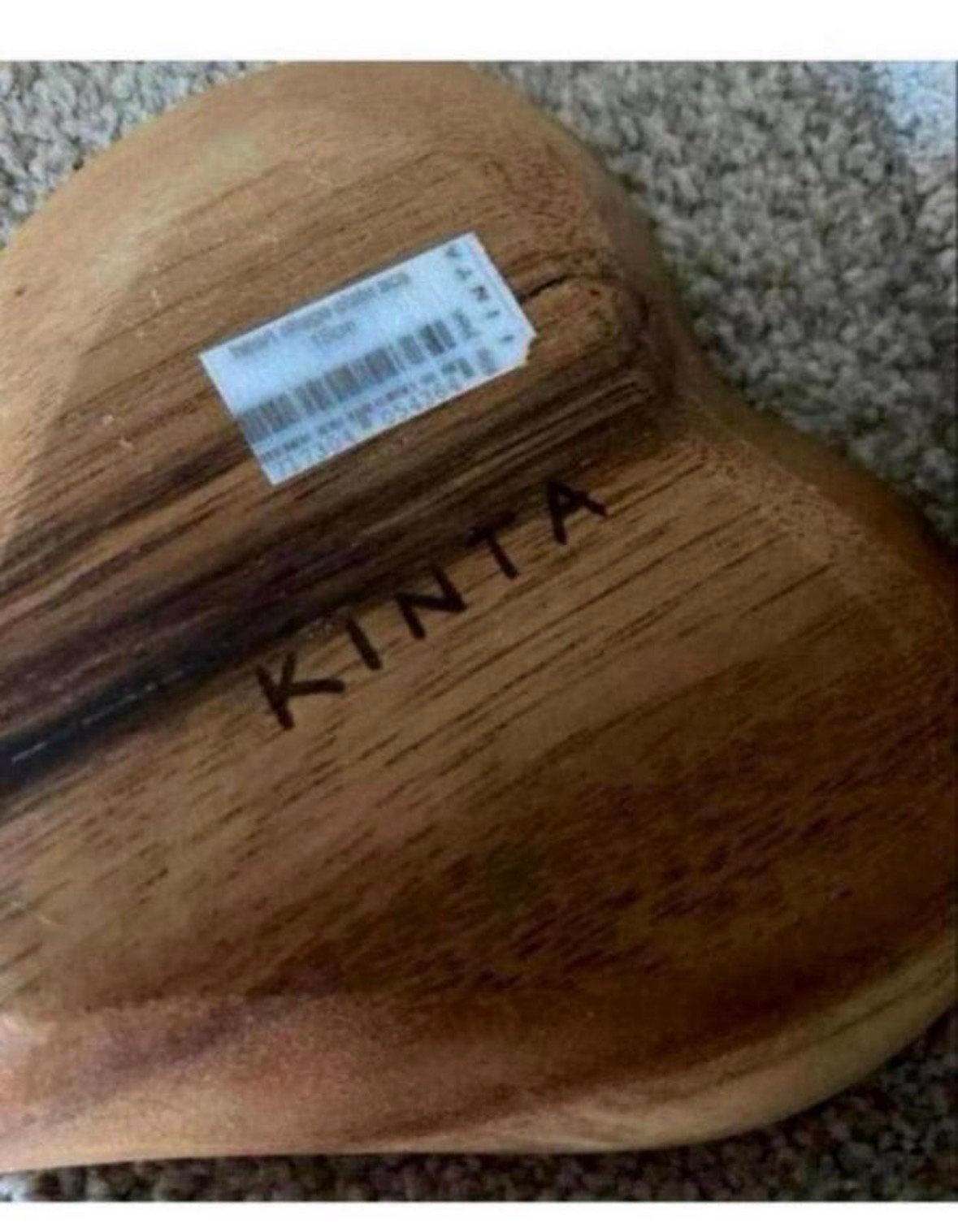 Kinta hartvormige houten schaaltje 15 cm, Huis en Inrichting, Woonaccessoires | Schalen en Manden, Schaal, Ophalen of Verzenden