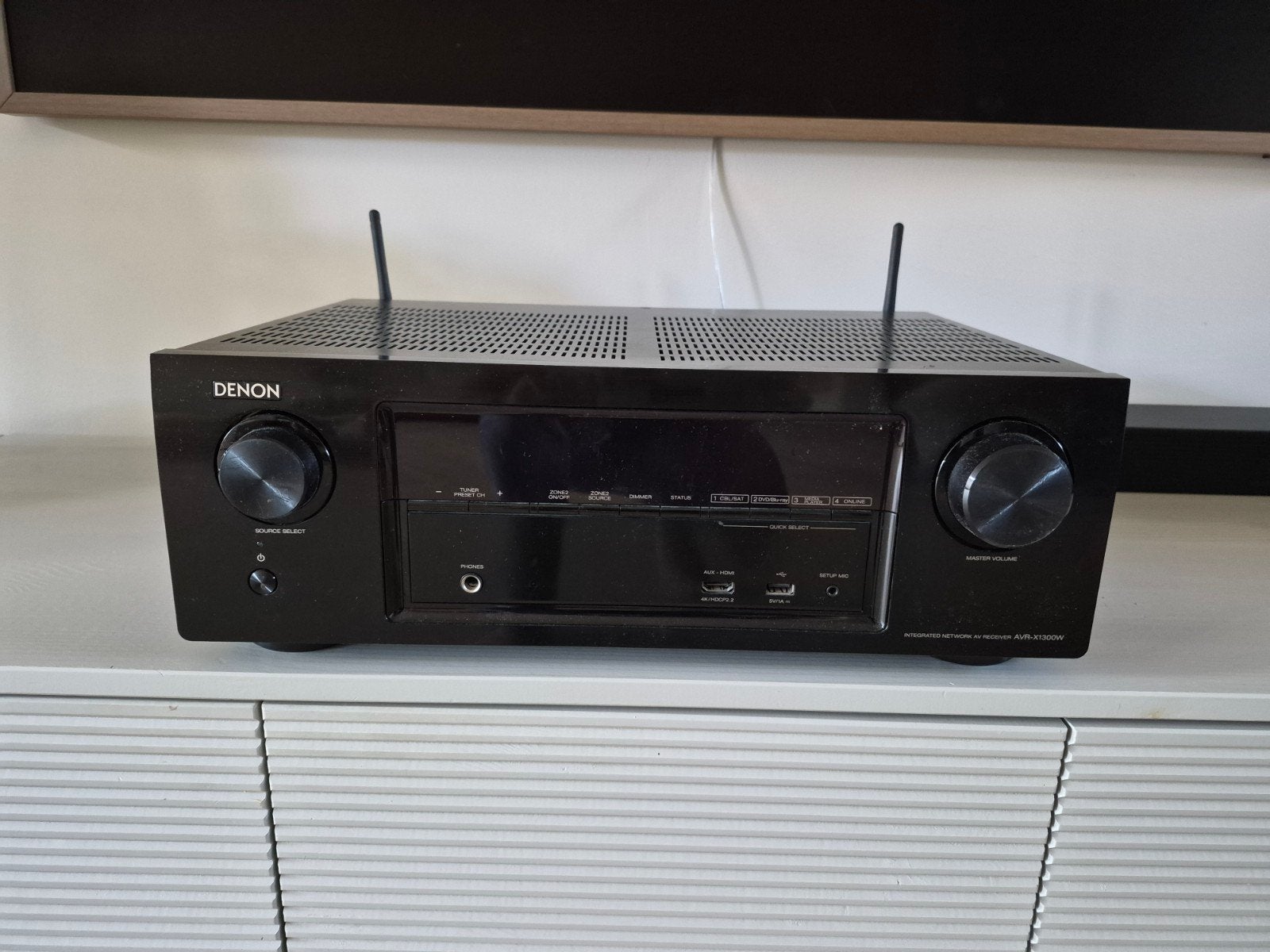 Denon 7.2 4K dolby atmos receiver met WiFi en Bluetooth, Ophalen, Denon, Zo goed als nieuw, 120 watt of meer