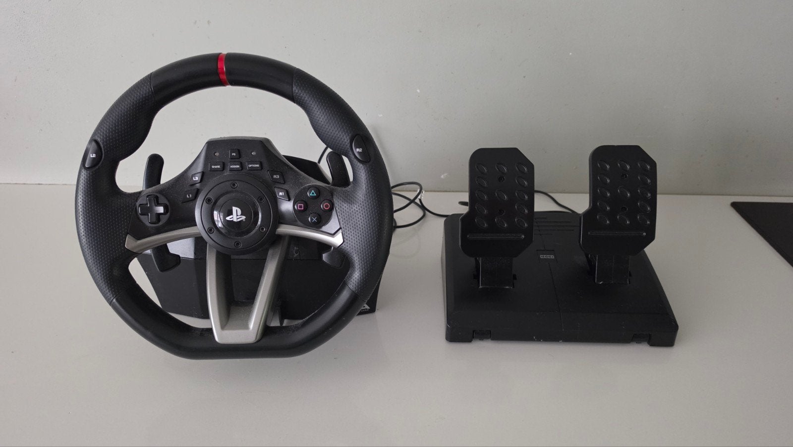Hori Racing stuur wiel Apex PS4/ PS 3 / PC, Spelcomputers en Games, Ophalen of Verzenden, Gebruikt, Stuur of Pedalen, PlayStation 3
