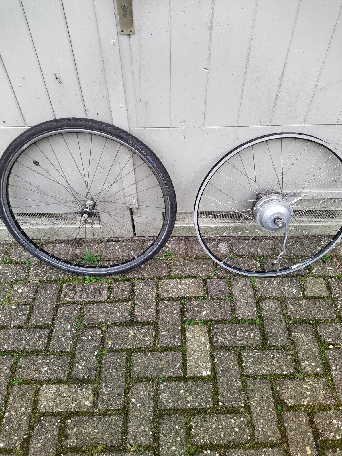 Voor en achter wielen van Elektrische  Gazelle, Elektrische fiets, Ophalen of Verzenden, Zo goed als nieuw, Motor