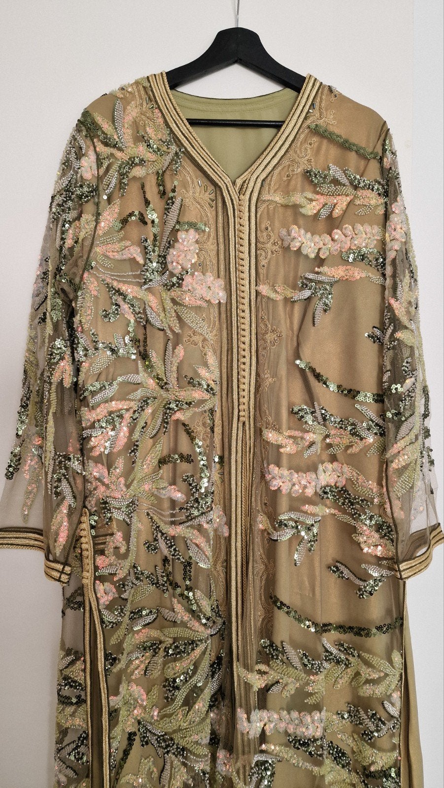 takchita te huur / te koop, Ophalen, Zo goed als nieuw, Groen, Trouwjurk