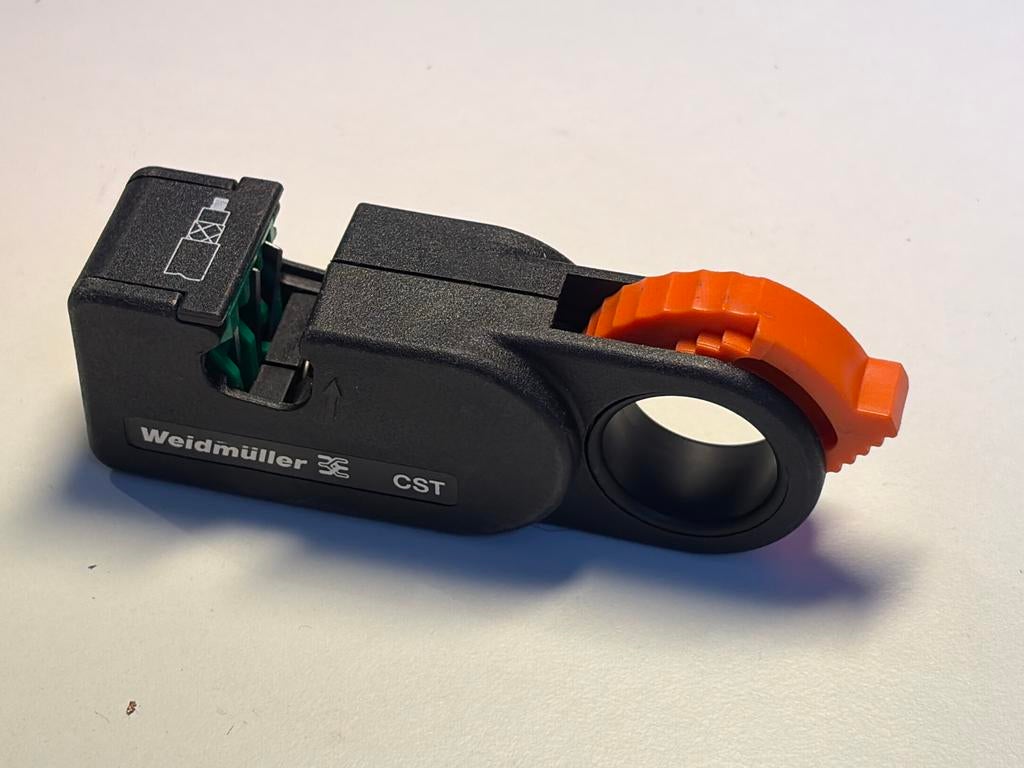 Weidmüller CST Kabelstripper Coax/BNC sdi, datakabel 2.5-8mm, Ophalen of Verzenden, Zo goed als nieuw