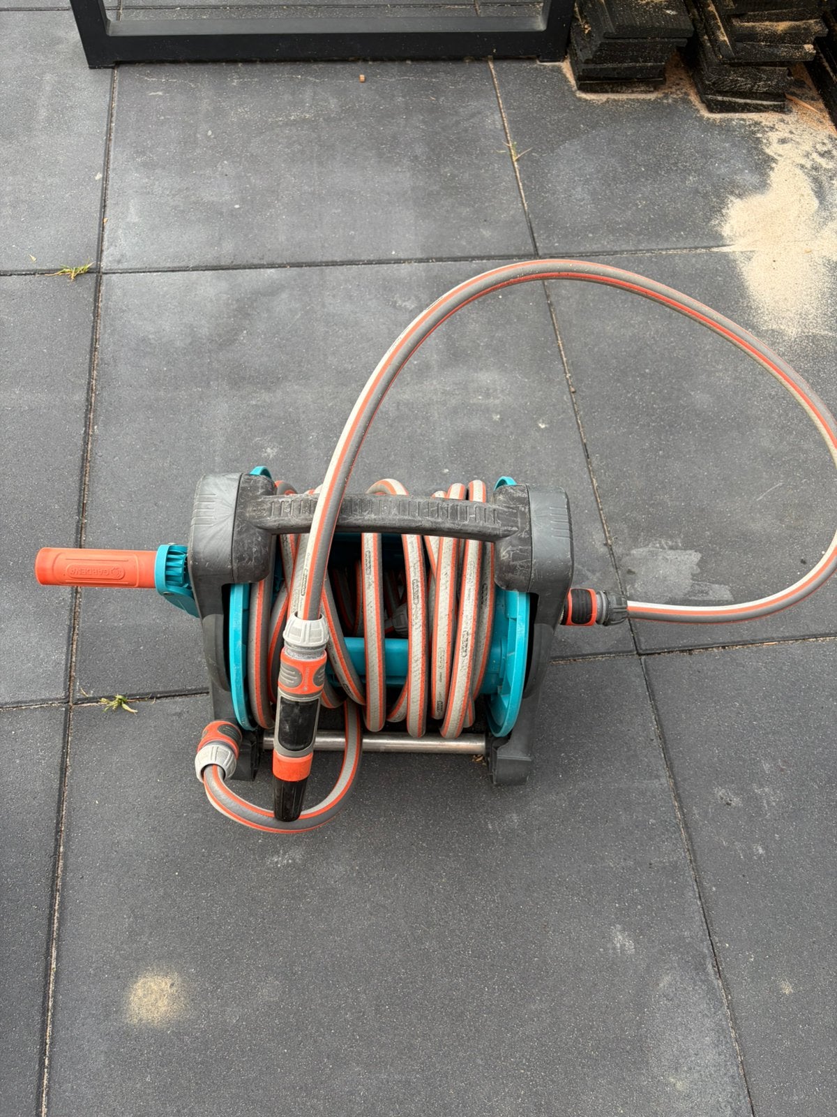 Gardena tuinslang haspel 10 meter Compleet, Ophalen of Verzenden, Zo goed als nieuw, Tuinslang
