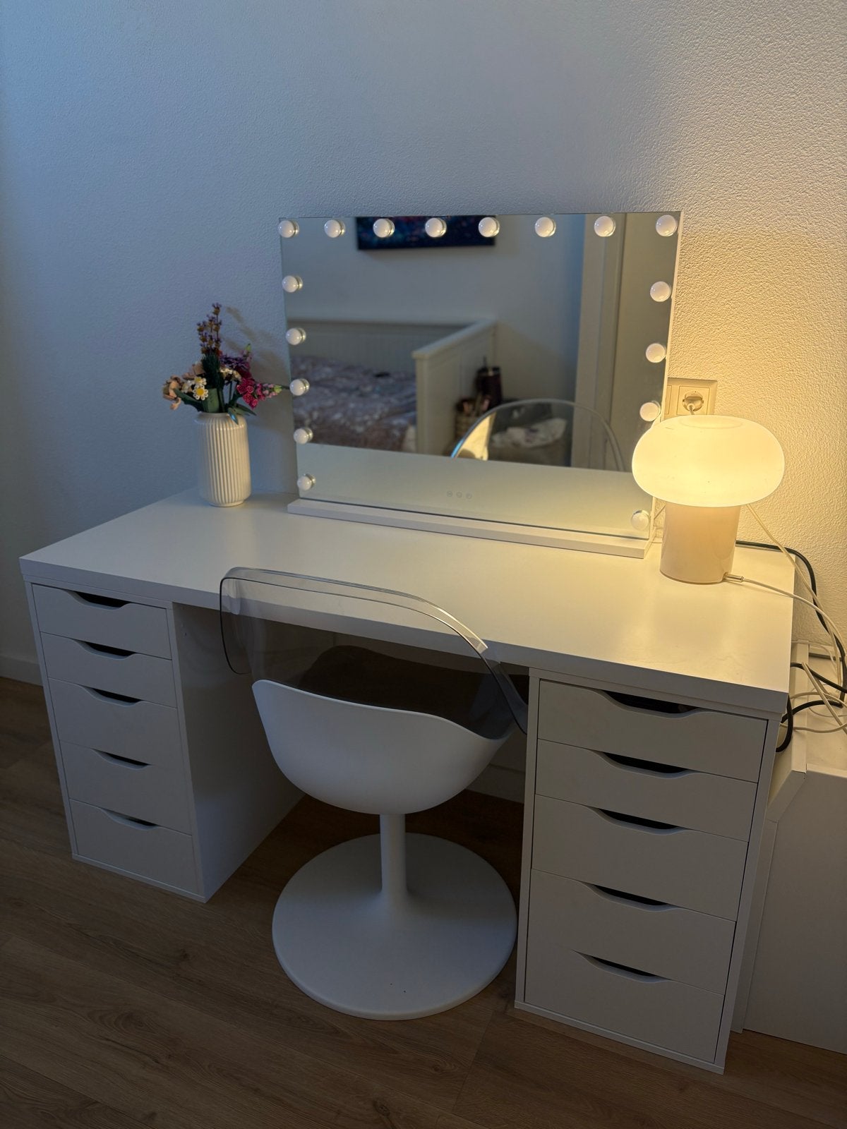 IKEA Lagkapten / Alex Bureau met lades, Ophalen, 100 tot 150 cm, Zo goed als nieuw, Minder dan 100 cm