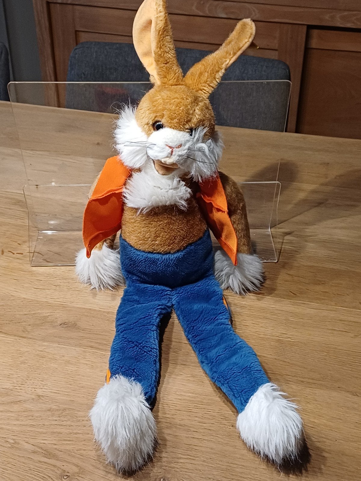Konijn van Steiff met knopje en vaantje, Ophalen of Verzenden