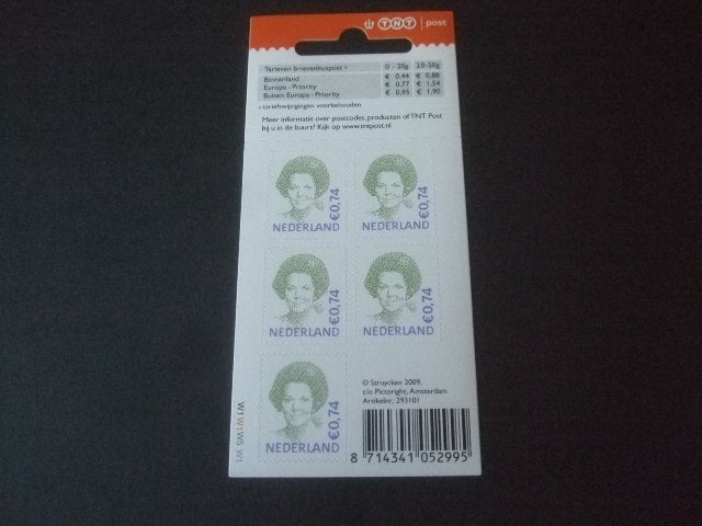 hangmapje €0,74 Vbaa 2620 TNT post openhangoog, Verzenden, Na 1940, Postfris