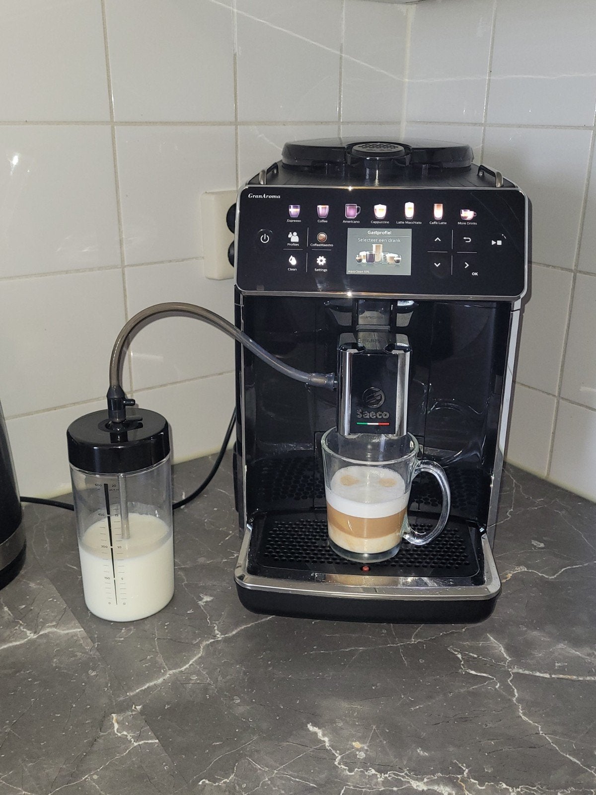 Mooie Seaco koffiemachine te koop aangeboden!!!, Ophalen, Zo goed als nieuw, Koffiemachine, Afneembaar waterreservoir