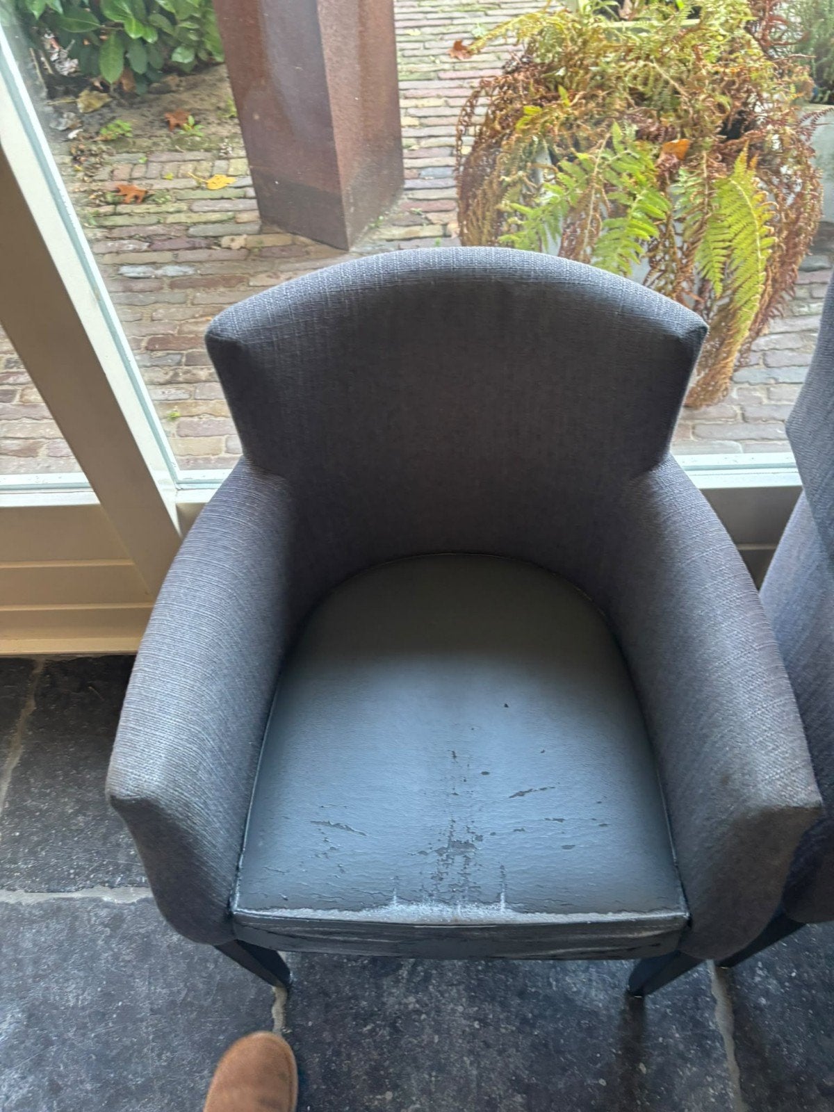 Partij van 49 stevige stoelen - zittingen te stofferen, Ophalen, Gebruikt, Metaal, Grijs