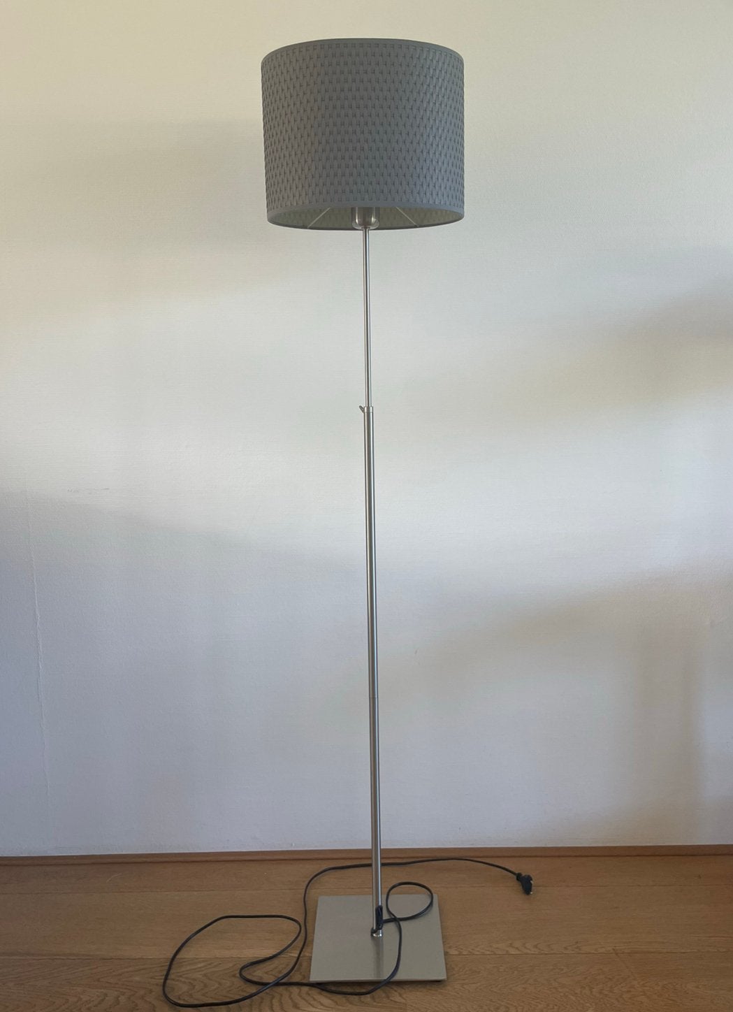 IKEA ALÄNG vloerlamp – verstelbaar – grijze lampenkap, Ophalen, Zo goed als nieuw, 150 tot 200 cm