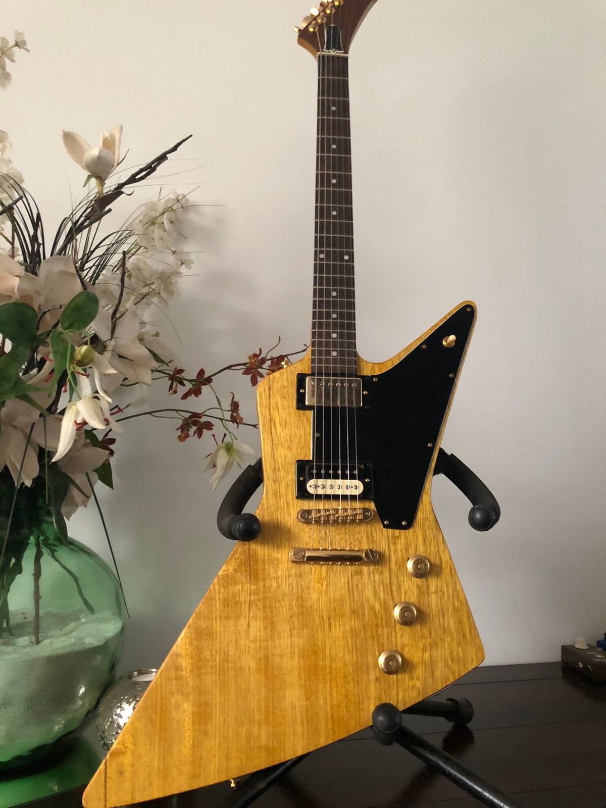 Explorer 58 korina guitar (handmade) 3,8 kg, Ophalen of Verzenden, Zo goed als nieuw, Solid body, Overige merken