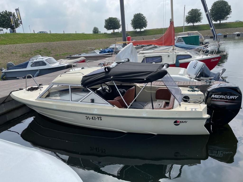 Kmv with vital 1700 dromedille 50 pk fourstroke mercury, Watersport en Boten, Gebruikt, Ophalen of Verzenden, Viertaktmotor, 50 pk
