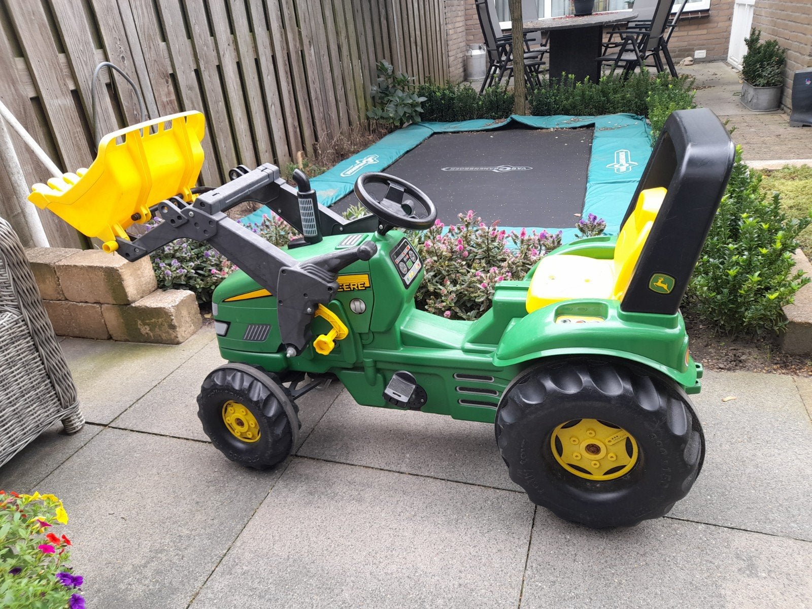 John Deere traptractor met voorlader, Ophalen, Gebruikt, Trapvoertuig