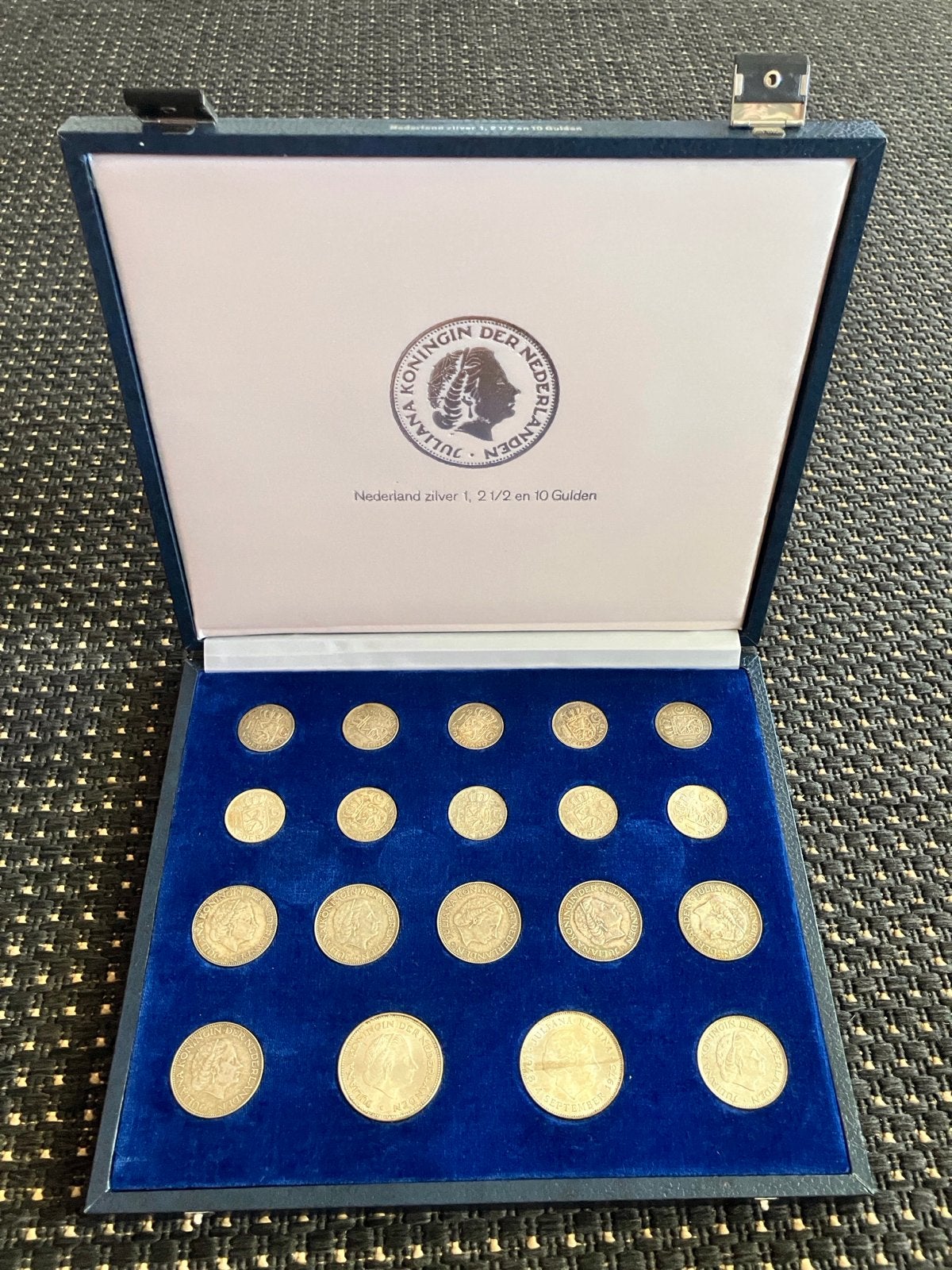 Nederlands zilveren munten set Koningin Juliana, Ophalen, Koningin Juliana, Setje, Zilver