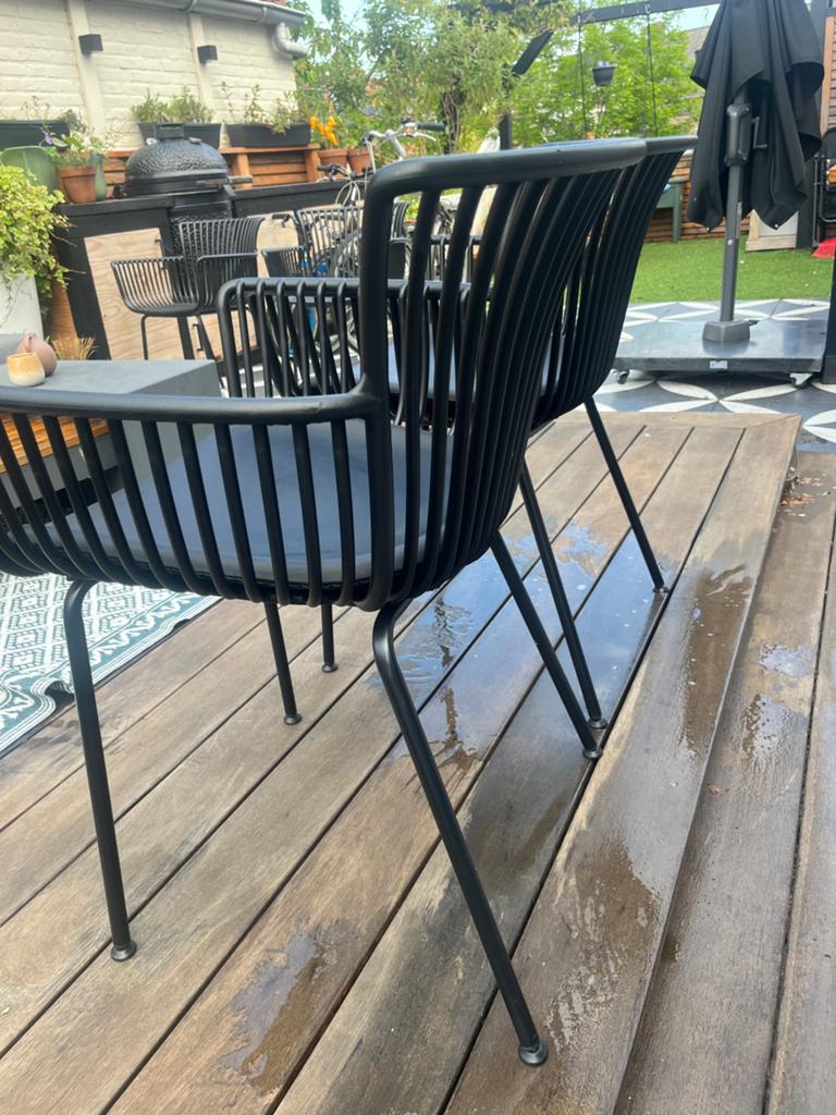 zwarte kuipstoelen, Tuin en Terras, Ophalen, Nieuw, Kunststof