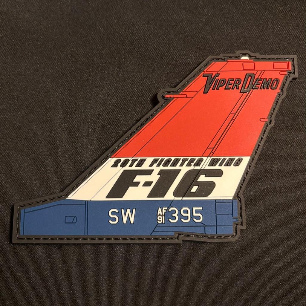 United States Air Force F-16 Demo Team Tail Patch, Verzamelen, Ophalen of Verzenden, Luchtmacht, Amerika, Embleem of Badge