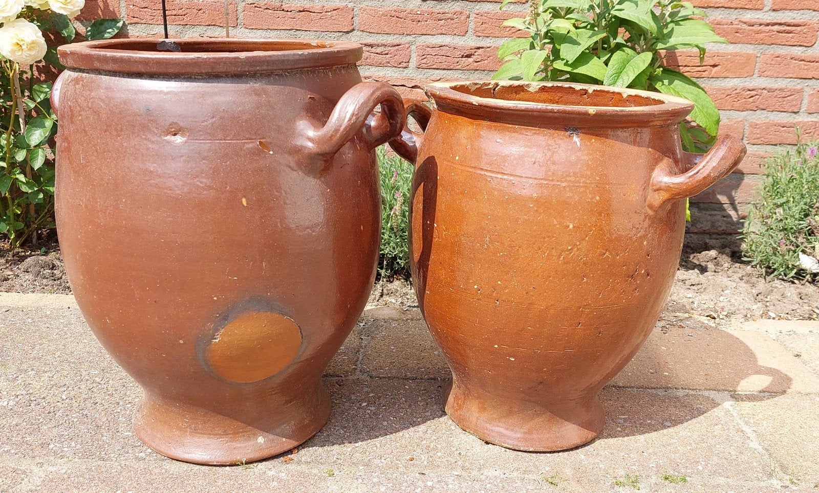 2 antieke Keulse potten., Antiek en Kunst, Antiek | Keramiek en Aardewerk, Ophalen