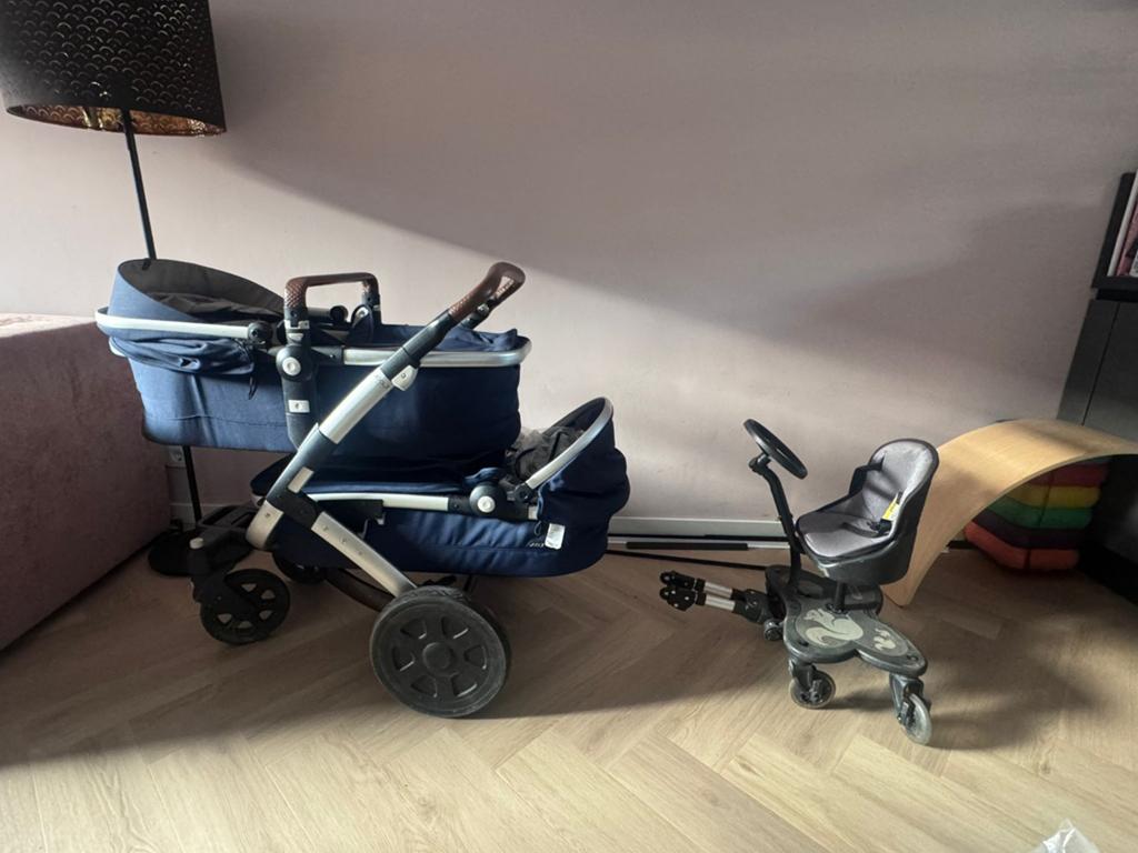 Joolz Geo 2 kinderwagen met accessoires, Kinderen en Baby's, Kinderwagens en Combinaties, Gebruikt, Combiwagen, Verstelbare duwstang