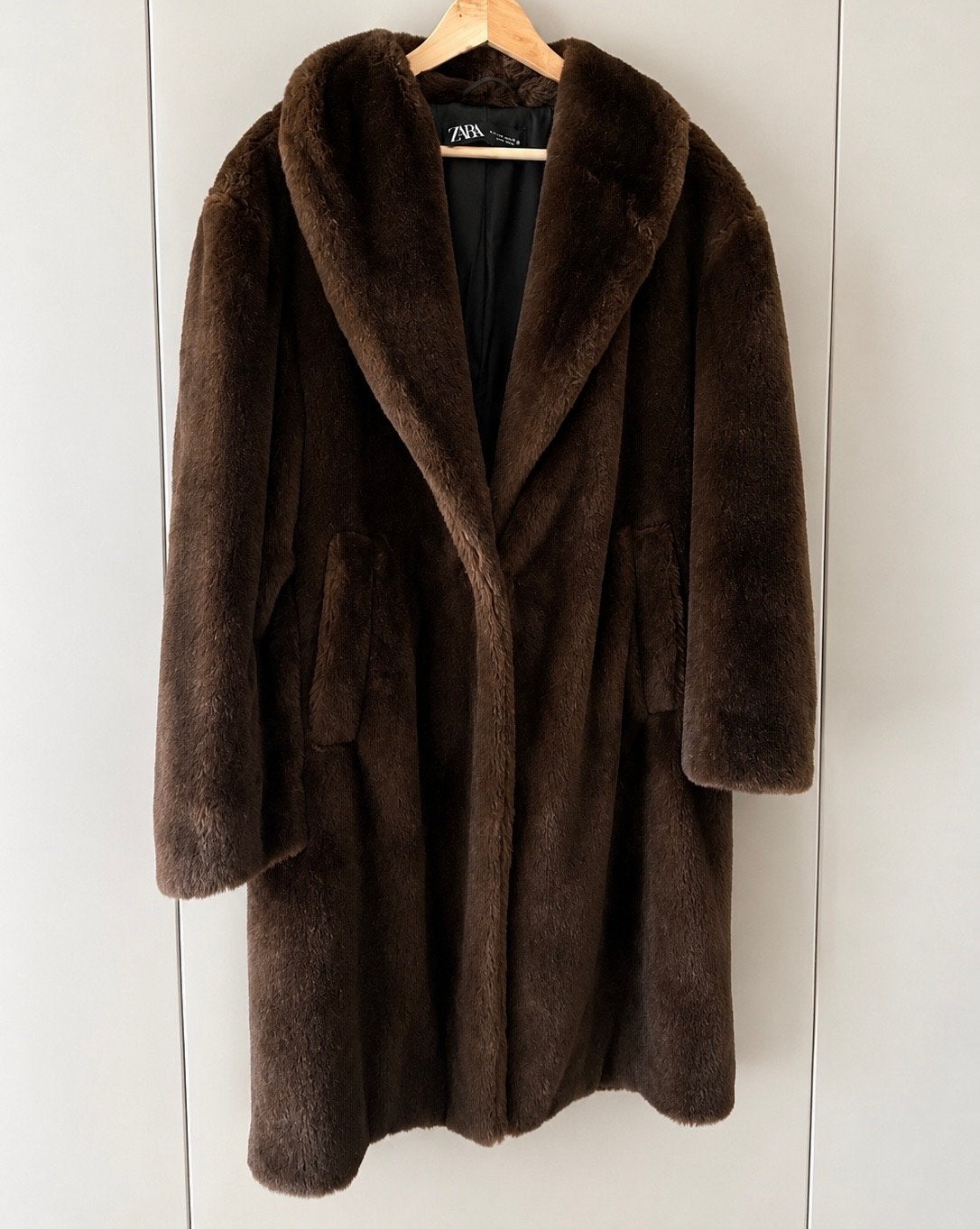 Zara Imitatie Bontjas Bruin - Maat XS/S, Ophalen of Verzenden, Zo goed als nieuw, Maat 34 (XS) of kleiner, Bruin
