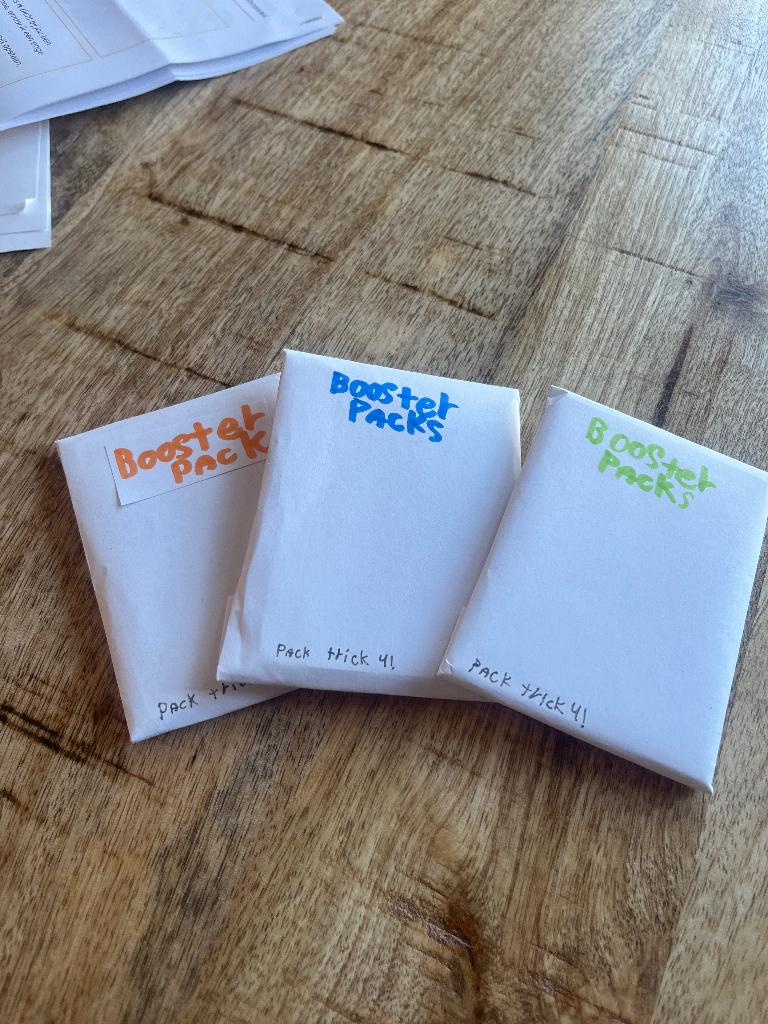 Homemade booster packs €3 per pack, Ophalen of Verzenden, Nieuw, Booster
