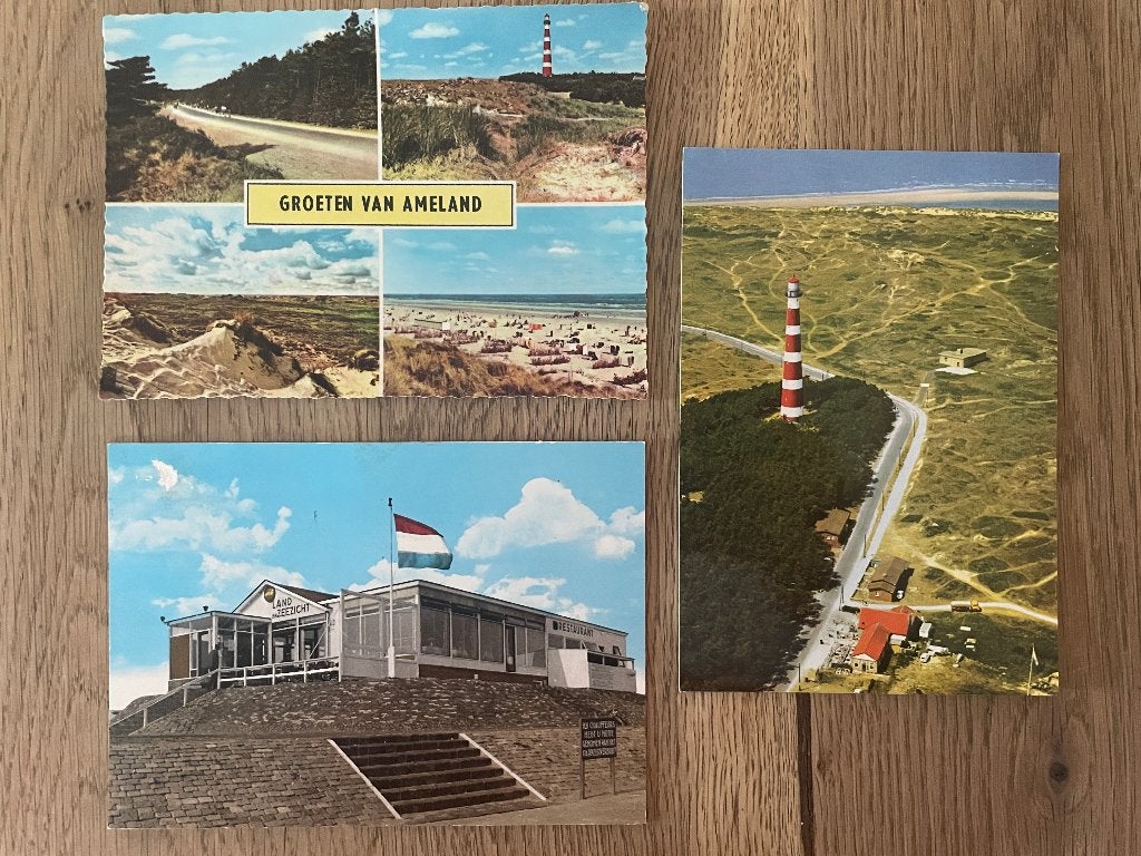 C999 Ansichtkaarten Waddeneilanden : Ameland, Ophalen of Verzenden, 1960 tot 1980, Ongelopen, Waddeneilanden