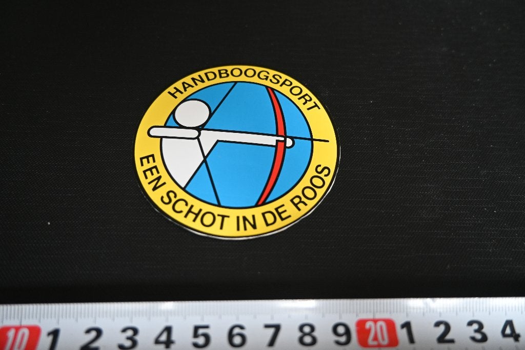 sticker Handboogsport Een schot in de roos, Ophalen, Zo goed als nieuw