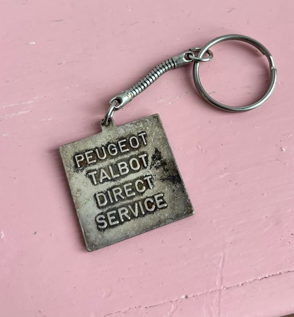 Vintage Peugeot Talbot sleutelhanger, Verzamelen, Sleutelhangers, Ophalen of Verzenden, Zo goed als nieuw, Merk