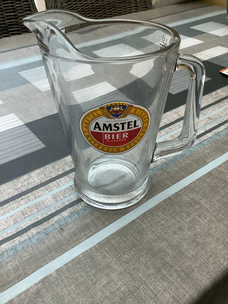 Amstel Bier pul - 1.5L, Ophalen of Verzenden, Zo goed als nieuw, Overige merken, Glas