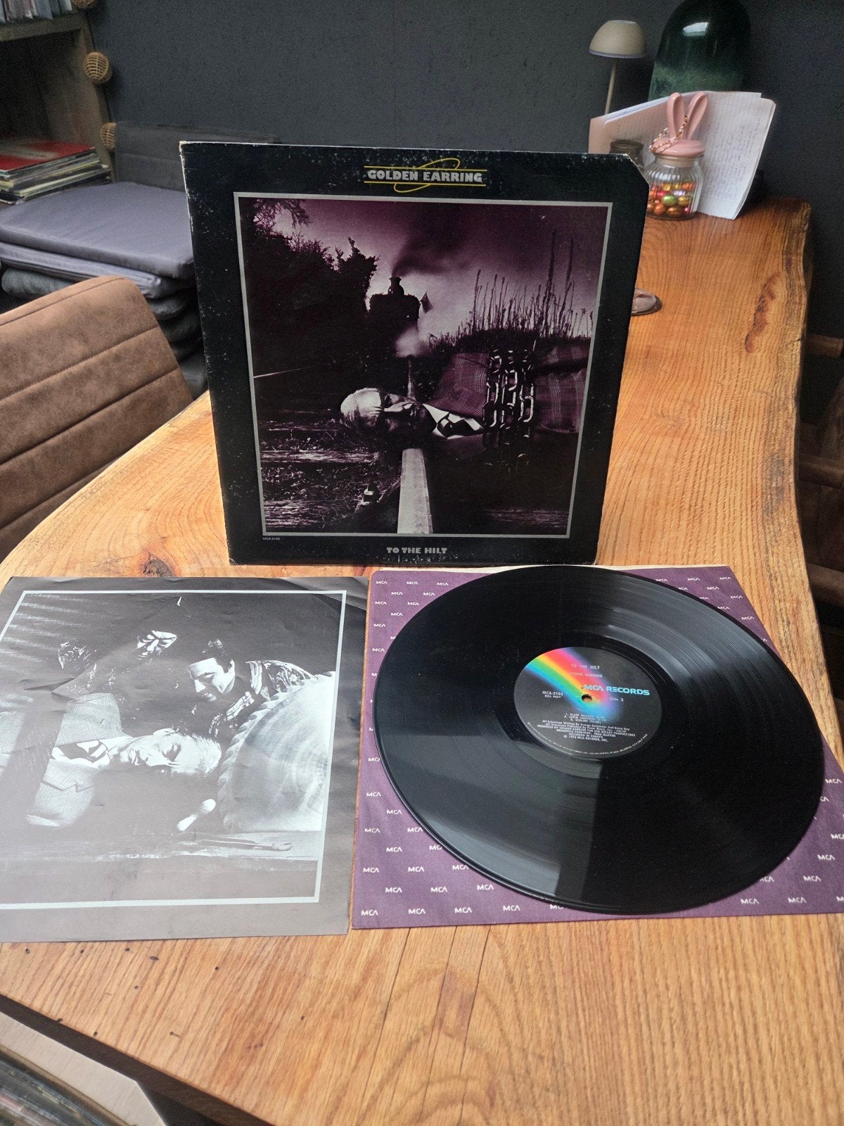 Golden Earring - To The Hilt LP (1976), LP, Rock, Gebruikt, Ophalen of Verzenden
