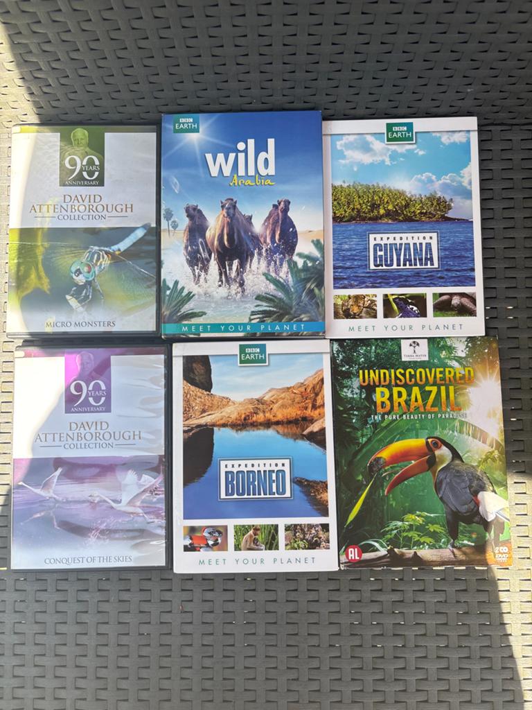 Natuurdocumentaires DVD Boxset - David Attenborough e.a., Alle leeftijden, Ophalen of Verzenden, Zo goed als nieuw, Natuur