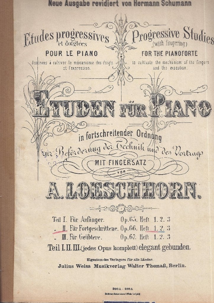 Ba8 bladmuziek etuden voor piano  --, Gebruikt, Klassiek, Ophalen of Verzenden, Artiest of Componist