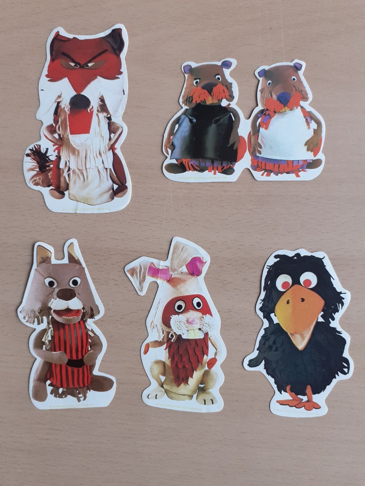 Vintage Fabeltjeskrant Stickers - Zeldzame Collectie, Verzamelen, Ophalen of Verzenden, Zo goed als nieuw, Film, Tv of Omroep