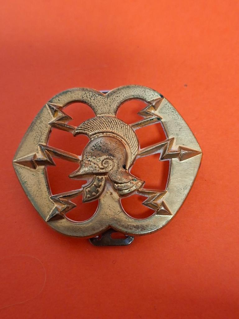 Embleem Verbindings Dienst Ned. Landmacht, Verzamelen, Ophalen of Verzenden, Landmacht, Nederland, Embleem of Badge