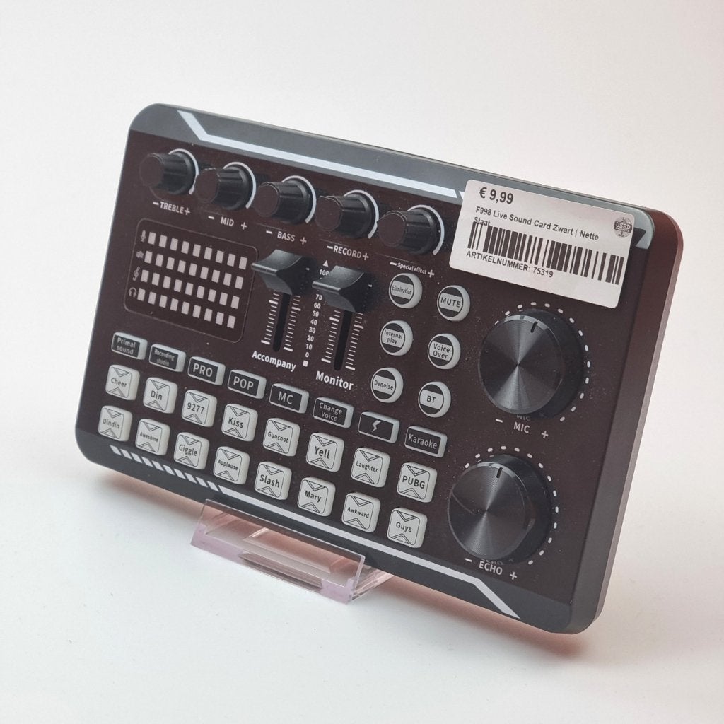 F998 Live Sound Card Zwart | Nette Staat, Muziek en Instrumenten, Flex Ltd., Zo goed als nieuw, https://flex.com/contact-us, Nobelstraat 10, 5807 GA Oostrum LB, Limburg, Nederland