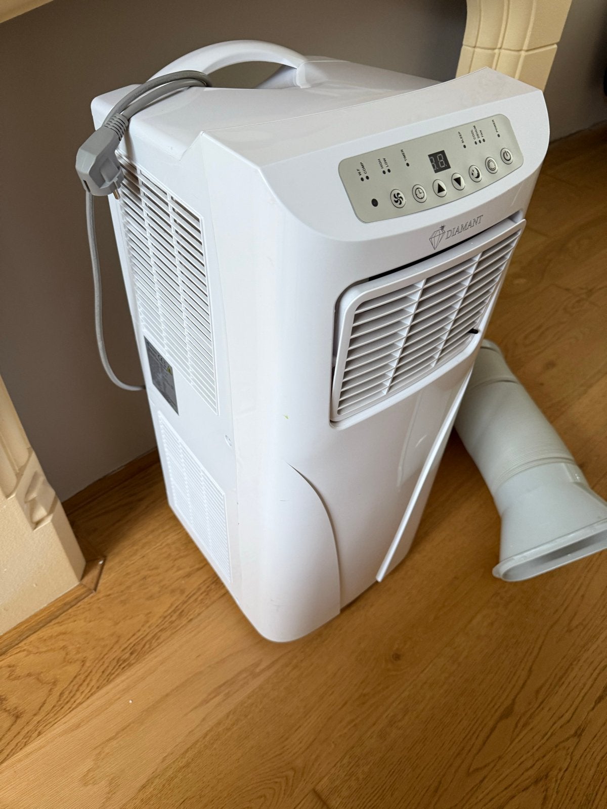 Diamant Mobiele Airco 7000 BTU - Energieklasse A, Witgoed en Apparatuur, Airco's, Ophalen, Gebruikt, Minder dan 60 m³, Timer