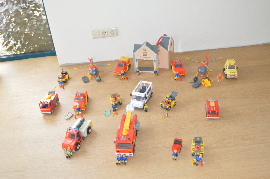 grote collectie brandweerman sam met veel losse sets te koop, Ophalen of Verzenden, Gebruikt
