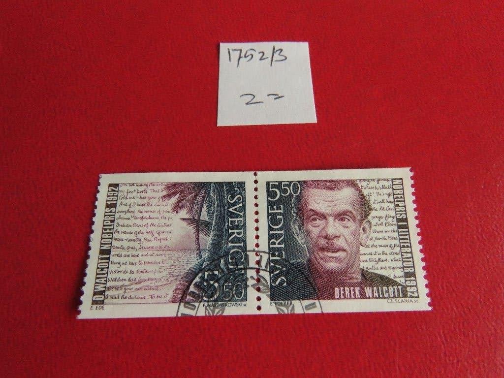 zweden 1752/53 paar, Ophalen of Verzenden, Zweden, Gestempeld