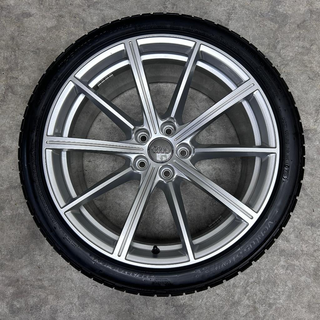 19 inch originele velgen + zomerbanden Audi S5 A5, 19 inch, Audi, Gebruikt, 255 mm