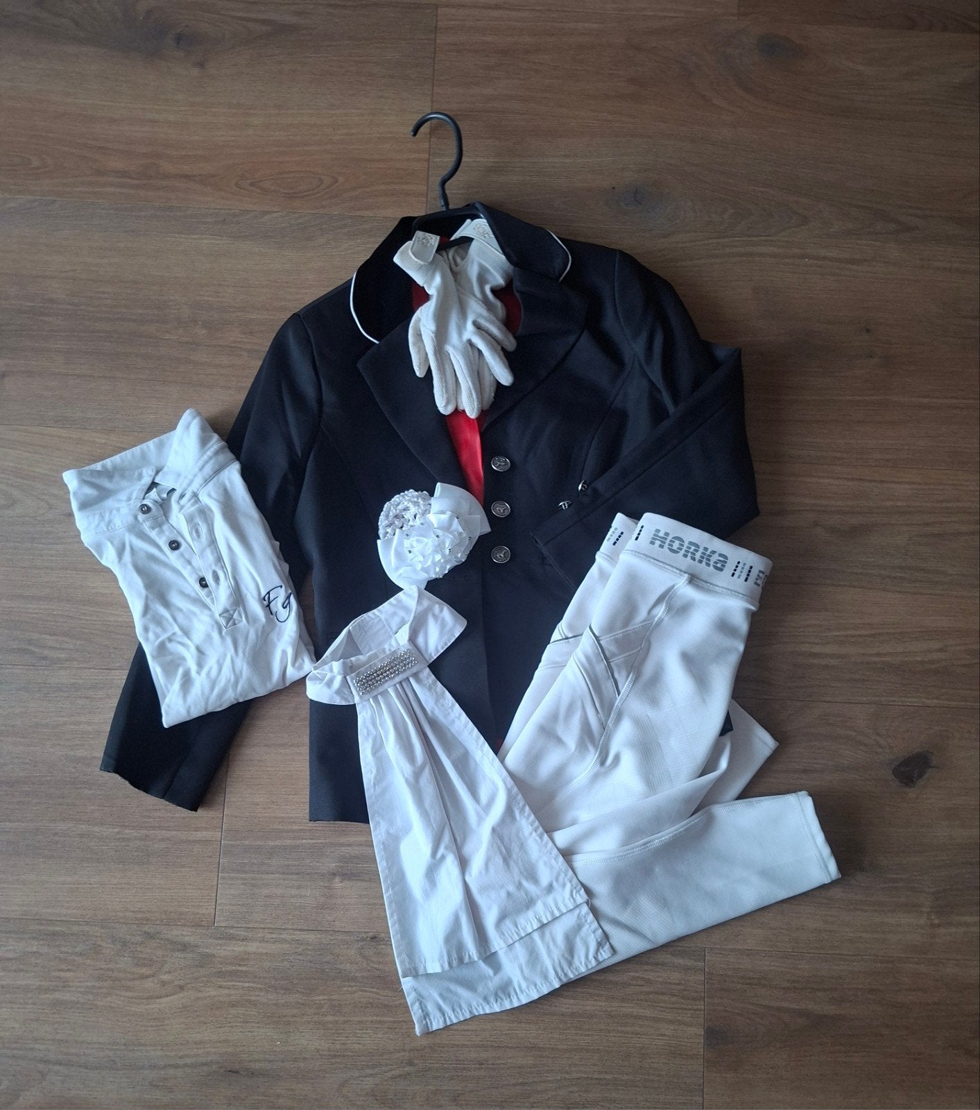 Dressuurjasje wedstrijdkleding *COMPLEET*, Ophalen of Verzenden, Zo goed als nieuw, Dressuur