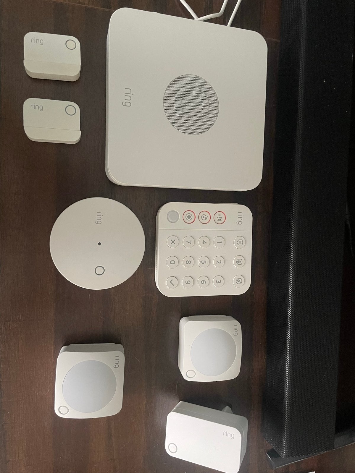 Ring Alarm Set 2e Gen. met extra sensoren, Ophalen, Beweging, Zo goed als nieuw, Compleet systeem
