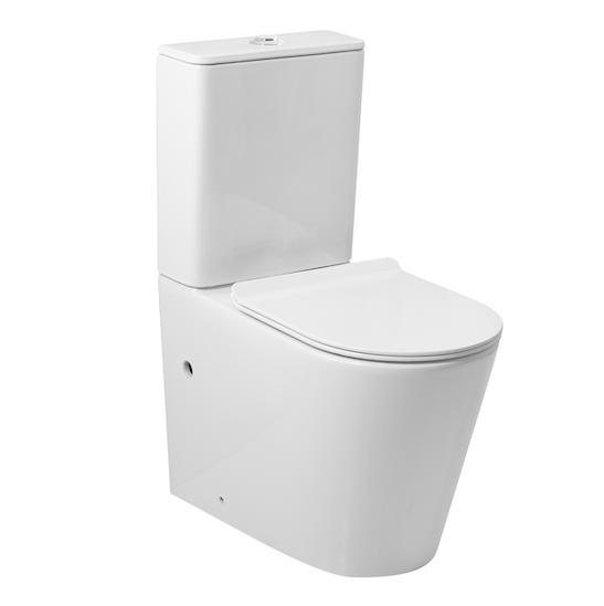 Complete staande toiletset, Glans wit, Keramisch, Ista 67, Ophalen of Verzenden, Nieuw, Wit, Steen/keramiek