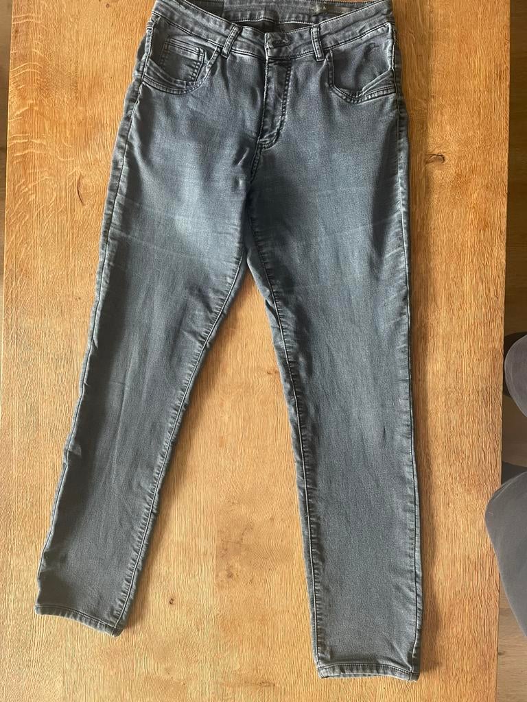 Para Mi Céline high waist skinny jeans donkergrijs W 40 L32, Verzenden, Gedragen, Grijs, W30 - W32 (confectie 38/40)