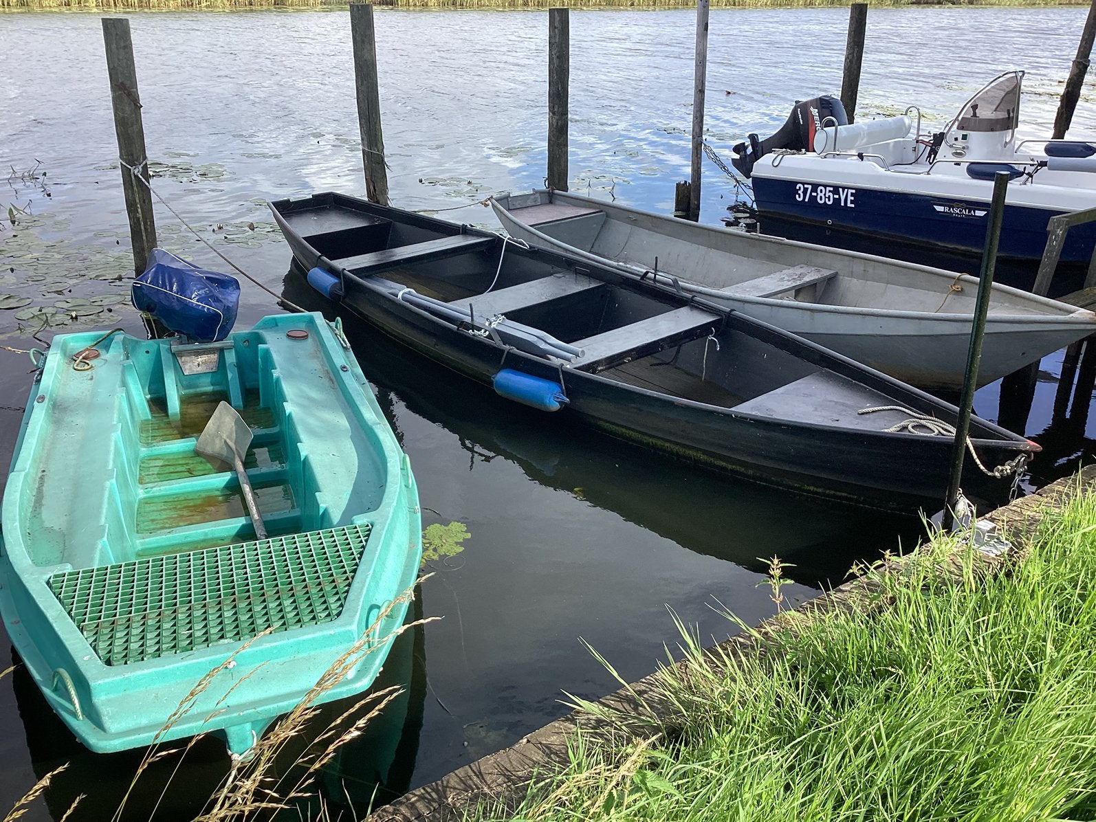 Punter Stalen roeiboot, Ophalen
