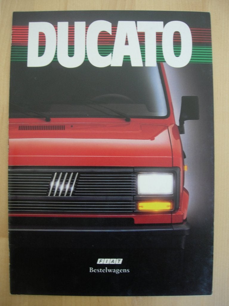 Fiat Ducato 1990 Brochure, Ophalen of Verzenden, Zo goed als nieuw, Overige merken, Fiat