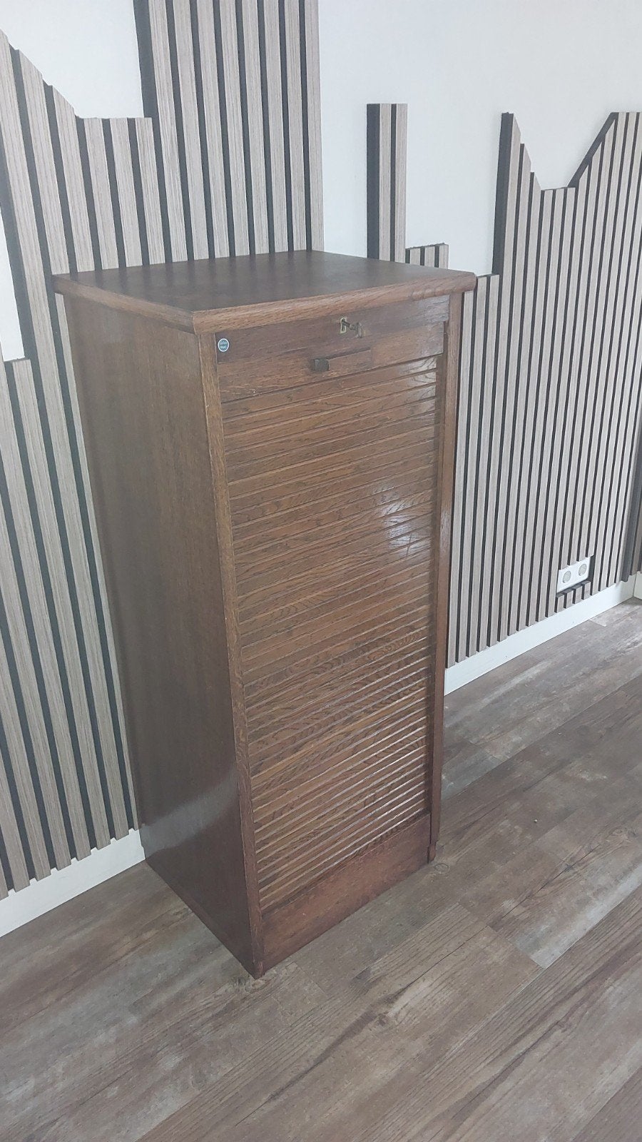 Vintage Elka Meubel rolluikkast met originele laadjes, Ophalen