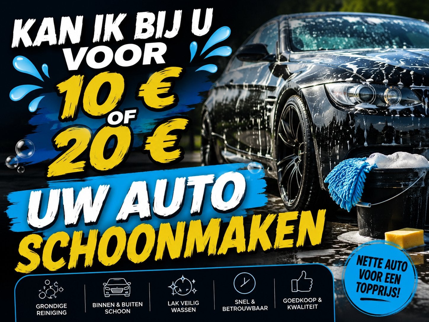 Auto schoonmaken, Ophalen