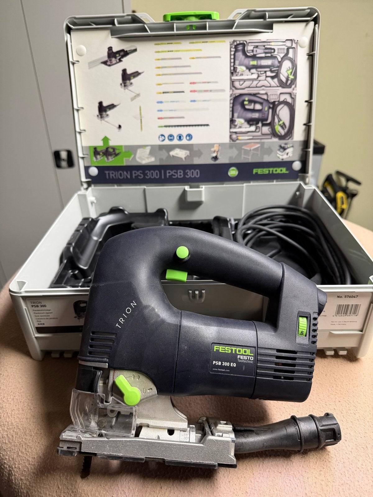 Festool Trion PSB 300 EQ Decoupeerzaag en Systainer, Ophalen, Decoupeerzaag, Zo goed als nieuw, 30 tot 70 mm